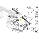 IRP Domlager passend für BMW E8X E9X non M Hinterachse Set (Aluminium/PU)