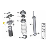 IRP Domlager passend für BMW F2X F3X F80 F82 F83 F87 G2X G42 G80 G82 G83 G87 Hinterachse Set Uniball (Aluminium)