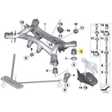 IRP Hinterachsträger Buchsen Set starr passend für BMW F2X F3X (Aluminium)