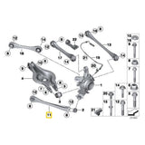 IRP Längslenker passend für BMW F2X F3X Hinterachse unten einstellbar Set (Aluminium)