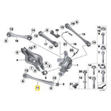 IRP Längslenker passend für BMW F2X F3X Hinterachse unten einstellbar Set (Aluminium)