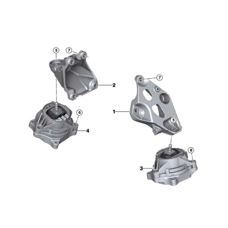 IRP Motorlager passend für BMW F2X F3X 6-Zylinder (Aluminium)