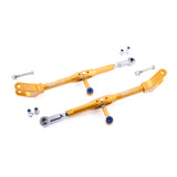 IRP Querlenker Camber Arms mit Stabi-Aufnahme passend für BMW E46 Hinterachse oben einstellbar Set Uniball (Aluminium)