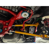 IRP Querlenker Camber Arms mit Stabi-Aufnahme passend für BMW E46 Hinterachse oben einstellbar Set Uniball (Aluminium)