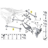IRP Querlenker Camber Arms passend für BMW F87 F80 F82 F83 M Hinterachse unten einstellbar Set (Aluminium)