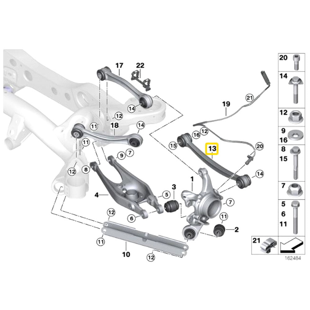 IRP Querlenker Spurstangen passend für BMW E8X E9X Non M Hinterachse einstellbar (Stahl)