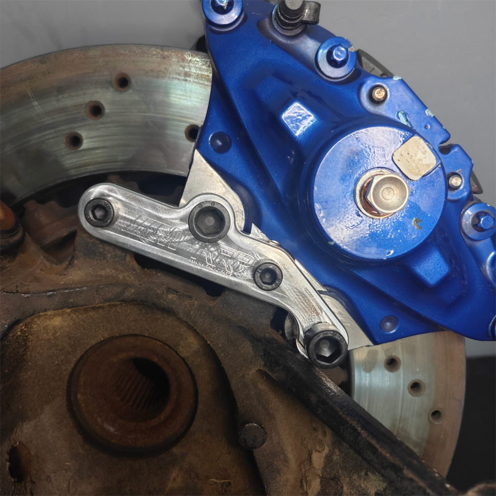 KAKUMA RACING PARTS Bremssattel Adapter passend für BMW E46 M3 auf F80 Bremsanlage Hinterachse (Aluminium)