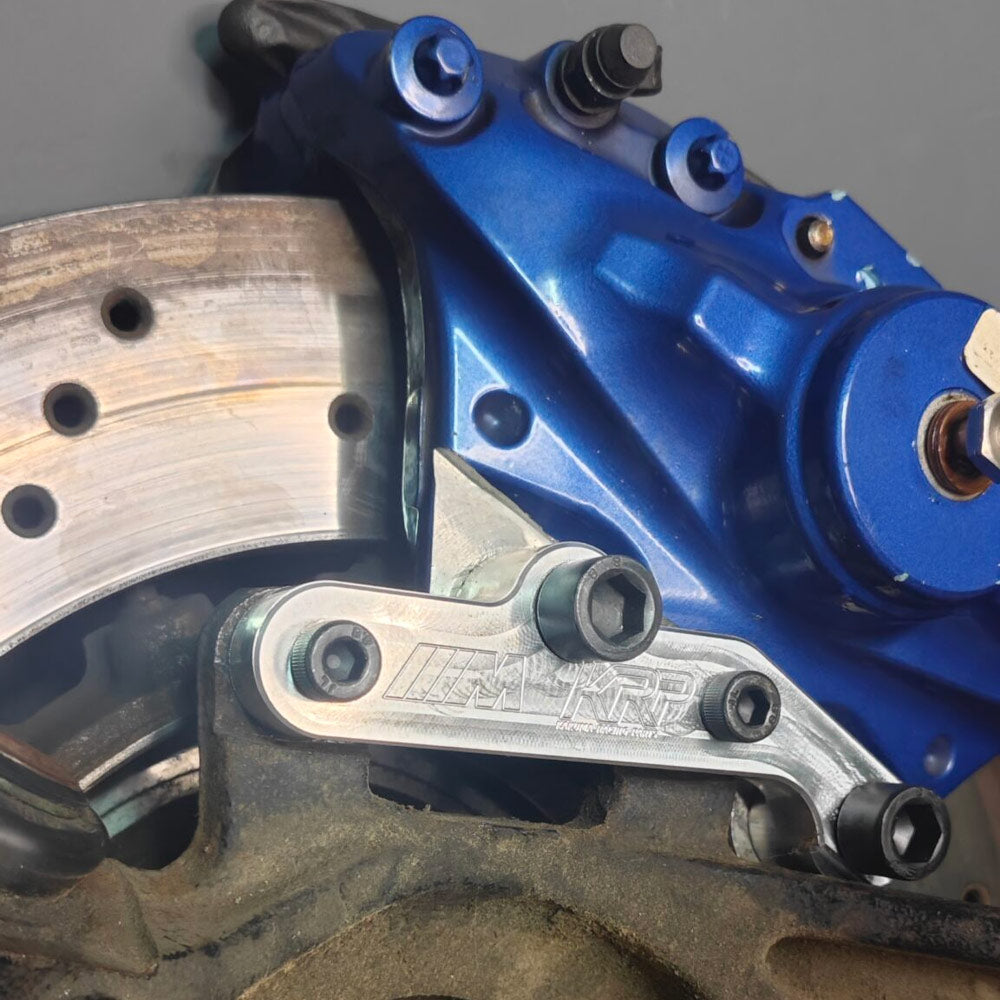 KAKUMA RACING PARTS Bremssattel Adapter passend für BMW E46 M3 auf F80 Bremsanlage Hinterachse (Aluminium)