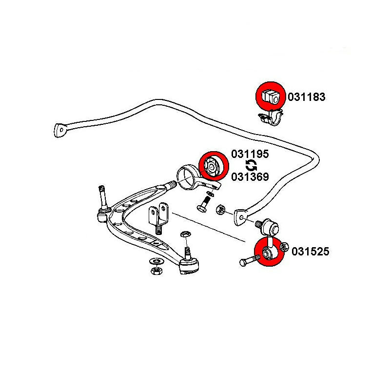 STRONGFLEX BMW E36 Buchsen Set Vorderachse & Hinterachse (PU) - PARTS33 GmbH