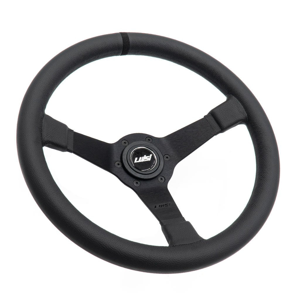 LUISI Mirage Race Sportlenkrad Leder Komplettset passend für VW Golf 1 & Golf 2 1982-08/1988 (geschüsselt / mit TÜV)