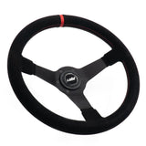 LUISI Mirage Race Sportlenkrad Wildleder Komplettset passend für VW Golf 2 & Golf 3 09/1988-1997 (geschüsselt / mit TÜV)