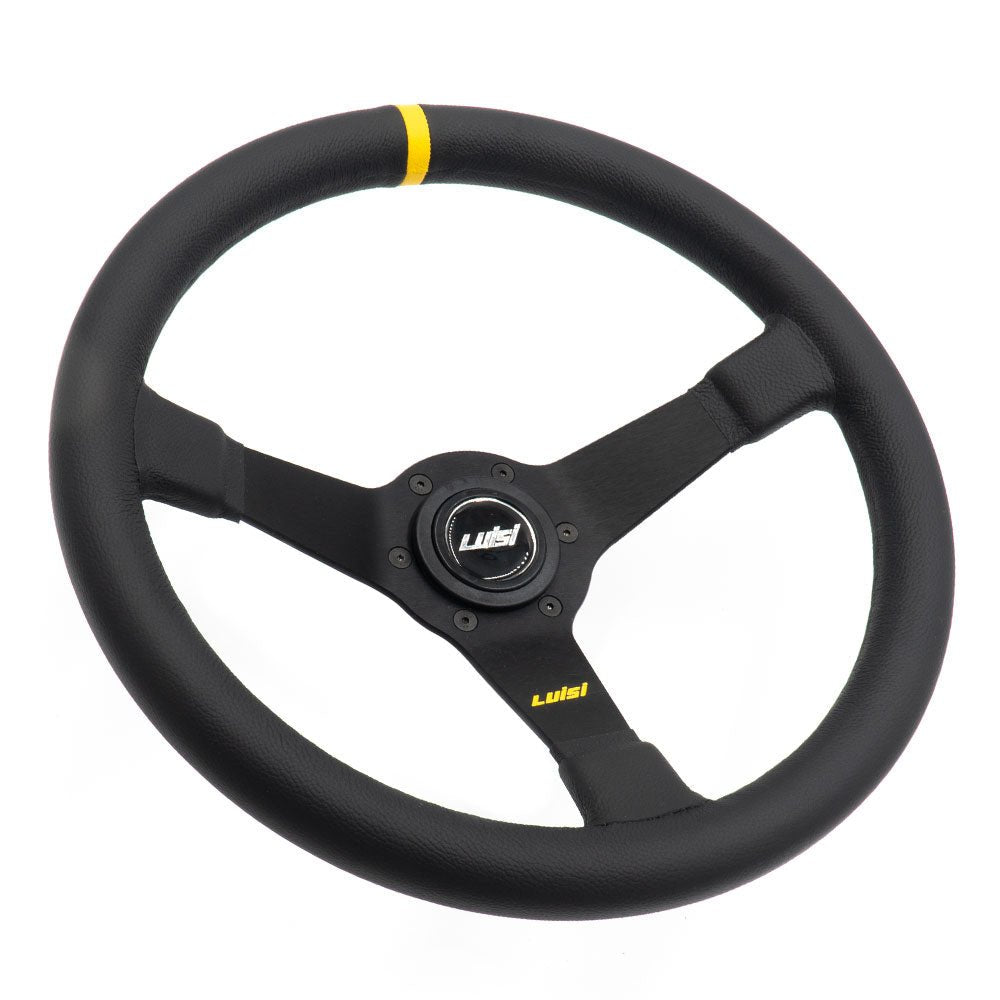 LUISI Mirage Race Sportlenkrad Leder Komplettset passend für Mercedes W201 / W123 / W124 (geschüsselt / mit TÜV)
