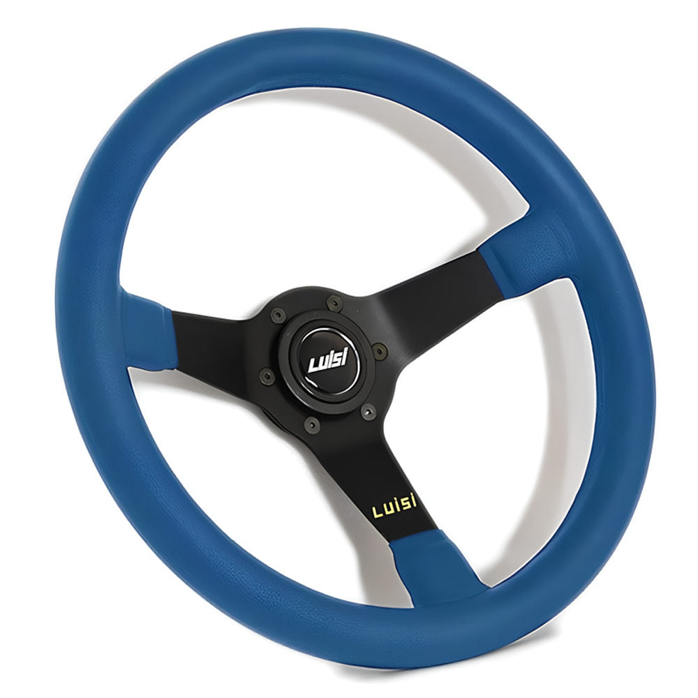 LUISI Mirage Sportlenkrad Leder blau (geschüsselt / mit TÜV)