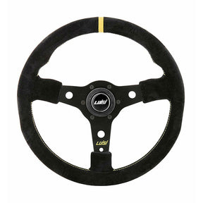 LUISI Racing Race YS Wildleder schwarz (geschüsseltes Lenkrad mit TÜV) - PARTS33 GmbH