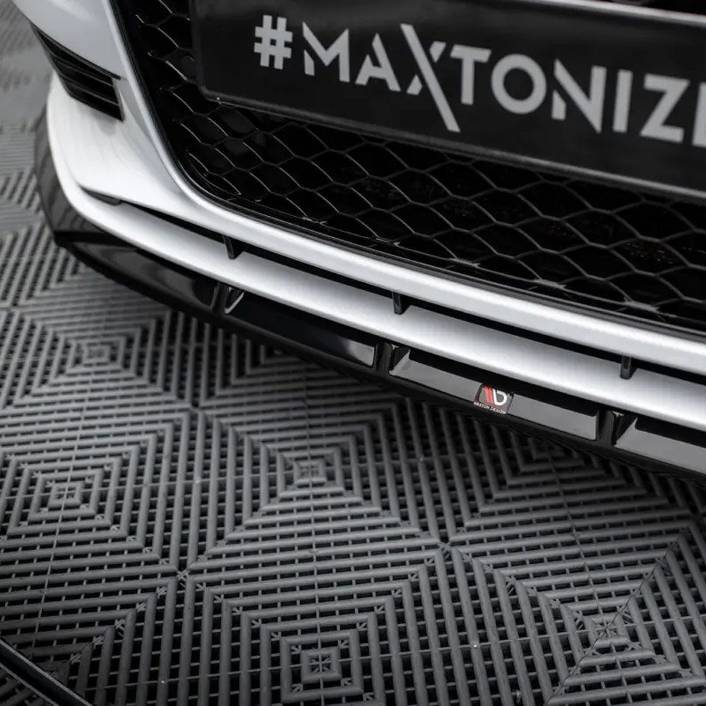 MAXTON DESIGN Frontlippe V1 passend für Audi A3 8V Limousine (eintragungsfrei)