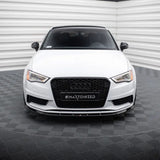 MAXTON DESIGN Frontlippe V1 passend für Audi A3 8V Limousine (eintragungsfrei)
