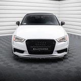 MAXTON DESIGN Frontlippe V1 passend für Audi A3 8V Limousine (eintragungsfrei)