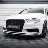 MAXTON DESIGN Frontlippe V1 passend für Audi A3 8V Limousine (eintragungsfrei)