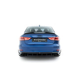 MAXTON DESIGN Heckdiffusor passend für Audi A3 Limousine 8V Doppelauspuff (eintragungsfrei)