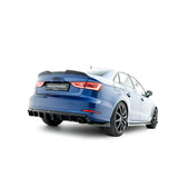 MAXTON DESIGN Heckdiffusor passend für Audi A3 Limousine 8V Einzelauspuff (eintragungsfrei)