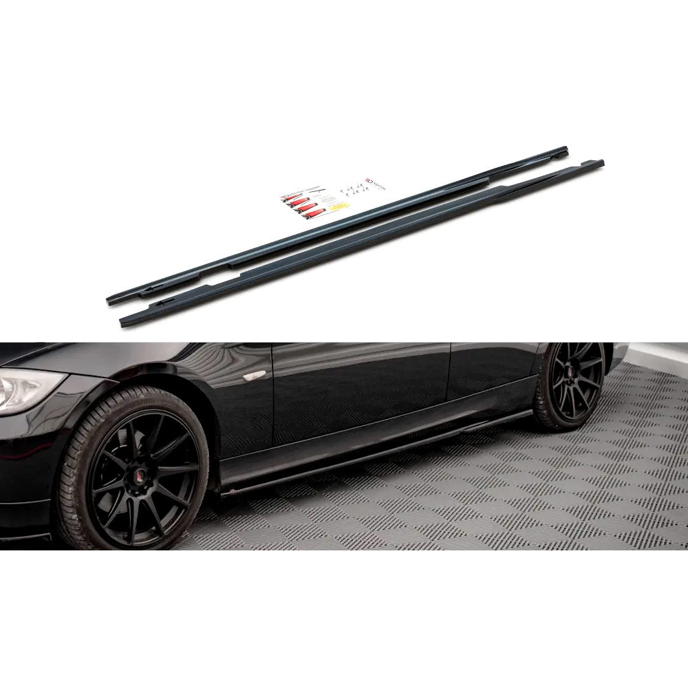 MAXTON DESIGN Seitenschweller Ansatz passend für BMW E90 (eintragungsfrei)