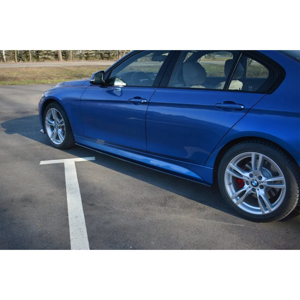 MAXTON DESIGN Seitenschweller Ansatz passend für BMW F30 M-Paket (eintragungsfrei)