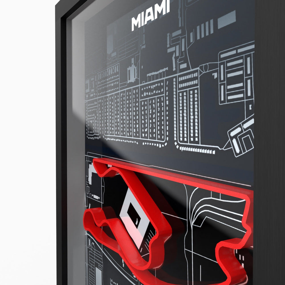 AP10 Miami 3D Poster (gerahmt)