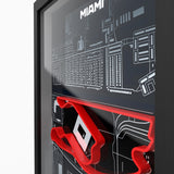 AP10 Miami 3D Poster (gerahmt)