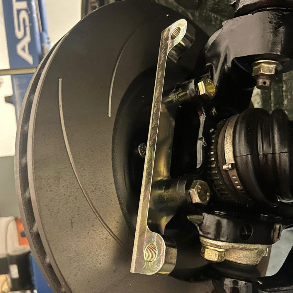 MZR GARAGE Bremssattel Adapter passend für Nissan Skyline R32 R33 R34 GTR / Silvia S13 S14 S15 / Stagea für Porsche Brembo 7PP Sattel mit 380mm Lexus RCF Bremsscheibe Vorderachse