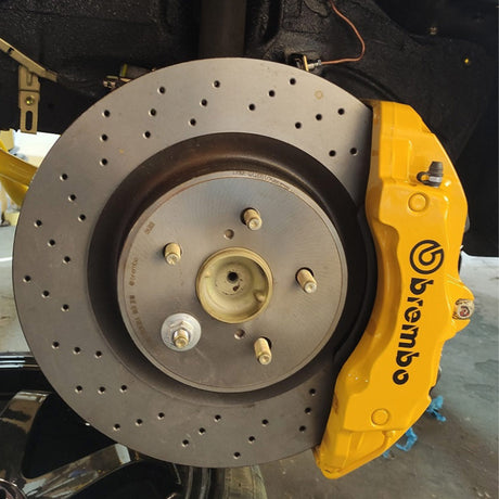 MZR GARAGE Bremssattel Adapter passend für Toyota Supra Soarer / Lexus SC300 für Porsche Brembo 18Z Sattel mit 360mm Lexus ISF Bremsscheibe Vorderachse