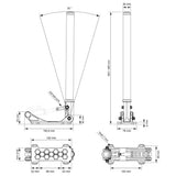 NUKE PERFORMANCE DriftSpec Pro hydraulische Handbremse Fly-Off Carbon Glanz