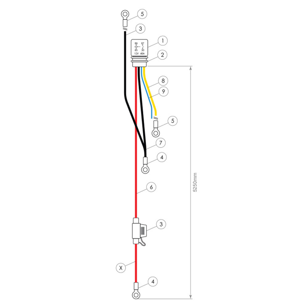 NUKE PERFORMANCE Kabelsatz Kraftstoffpumpe Single Fuel Pump 30A