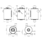 NUKE PERFORMANCE Universeller Kühlmittel Ausgleichsbehälter 1.0L (Aluminium)