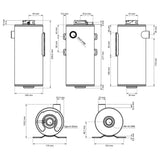 NUKE PERFORMANCE Universeller Kühlmittel Ausgleichsbehälter 1.5L (Aluminium)