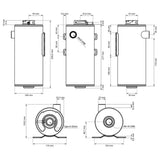 NUKE PERFORMANCE Universeller Kühlmittel Ausgleichsbehälter 1.5L (Aluminium)