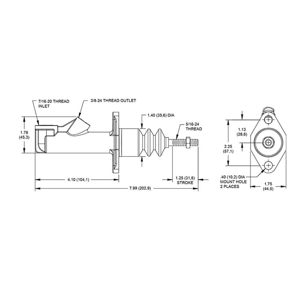 RACINGPEDALBOXES OEM Master Zylinder hydraulisch (0,625" / 0,7" / 0,75") - PARTS33 GmbH