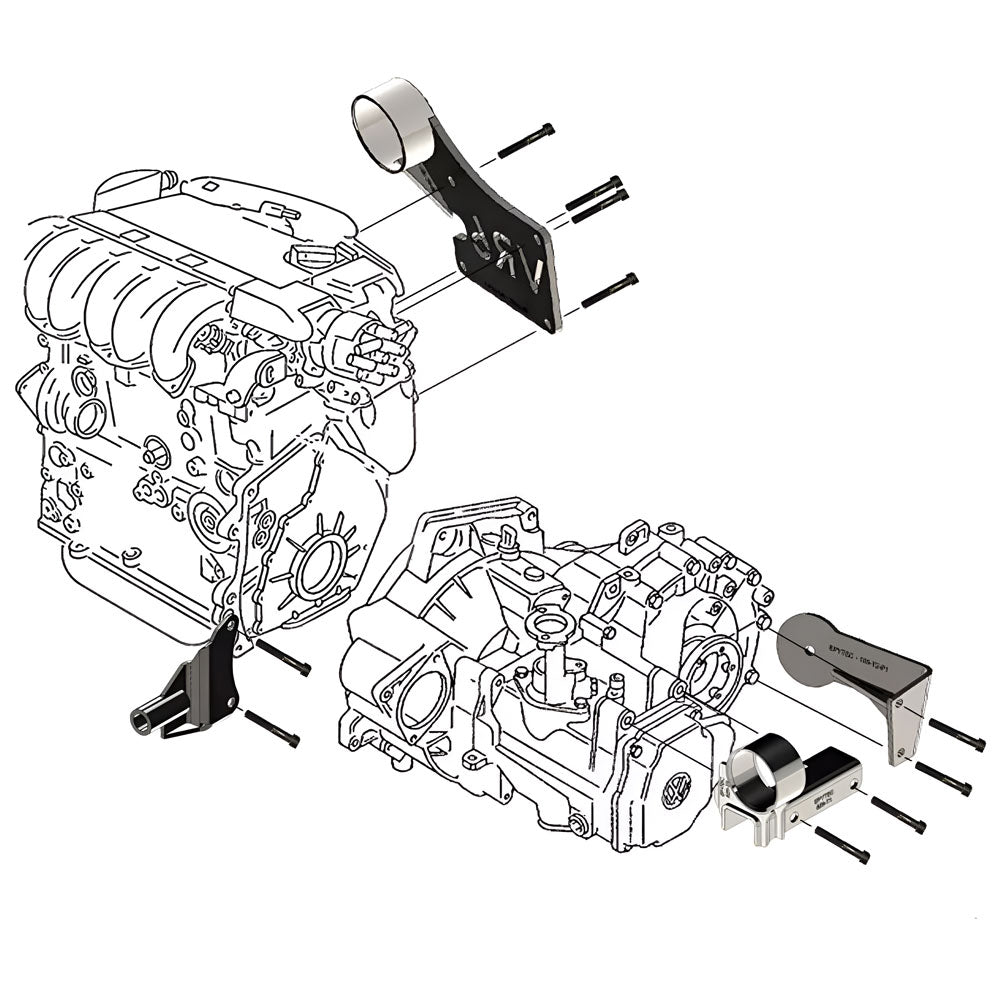 EPYTEC Motorhalter Getriebehalter VW Golf 1 Caddy Scirocco Jetta VR6 R32 Set - PARTS33 GmbH