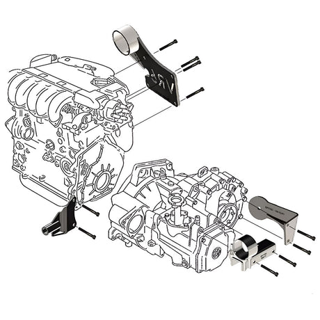 EPYTEC Motorhalter Getriebehalter VW Golf 1 Caddy Scirocco Jetta VR6 R32 Set - PARTS33 GmbH