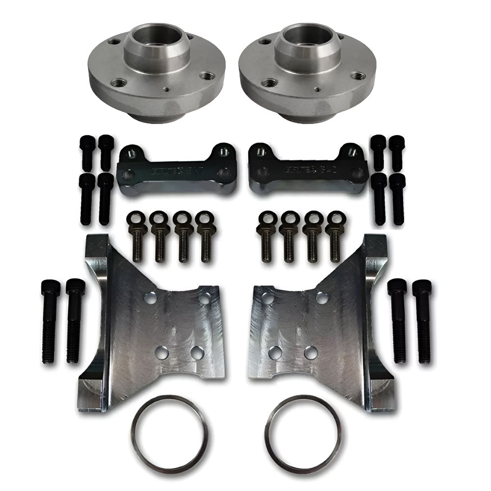 EPYTEC Bremssattel Adapter passend für VW Golf 3 für Porsche / S3 Bremsanlage Hinterachse Set