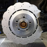 EPYTEC Bremssattel Adapter passend für Audi A3 8V / VW Golf 7 / Seat Leon für 356x22mm Audi RS6 Bremsscheibe Hinterachse