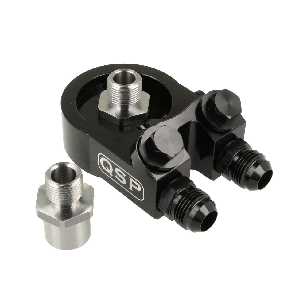 QSP universal Ölfilter Adapter Platte Sandwichplatte mit Thermostat und Sensor Anschlüssen