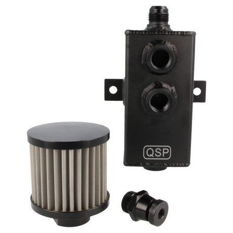 QSP PRO Öl Catchtank 1 Liter mit Dash 10 Anschluss (Aluminium) - Transportschaden (2. Wahl) - PARTS33 GmbH