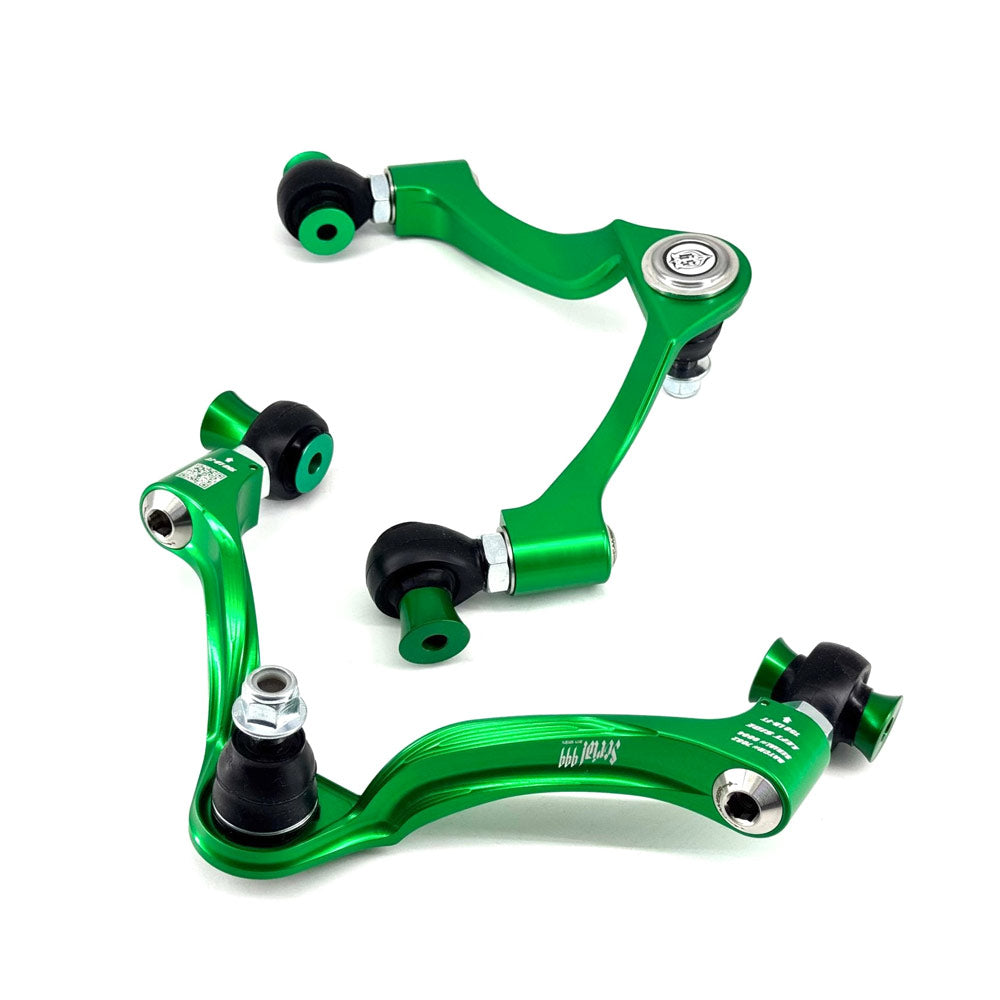 SERIALNINE Querlenker passend für Lexus GS300 / GS400 / GS430 / Toyota Aristo JZS147 JZS161 Vorderachse oben einstellbar Uniball (Aluminium)