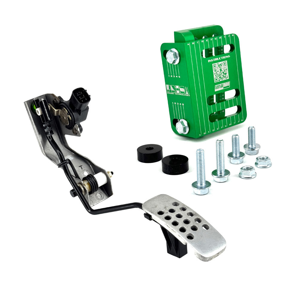 SERIALNINE Universal Pedal Adapter passend für elektronische Gaspedale / Drive-by-Wire einstellbar (Aluminium)