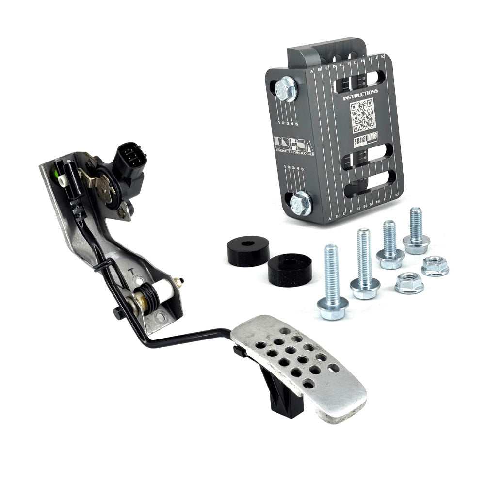SERIALNINE Universal Pedal Adapter passend für elektronische Gaspedale / Drive-by-Wire einstellbar (Aluminium)