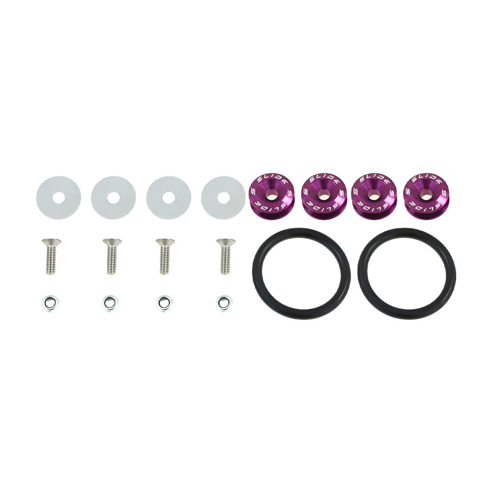 SLIDE Bumper Schnellverschluss Stossstangenbefestigung Quick Release lila Universal (Aluminium)