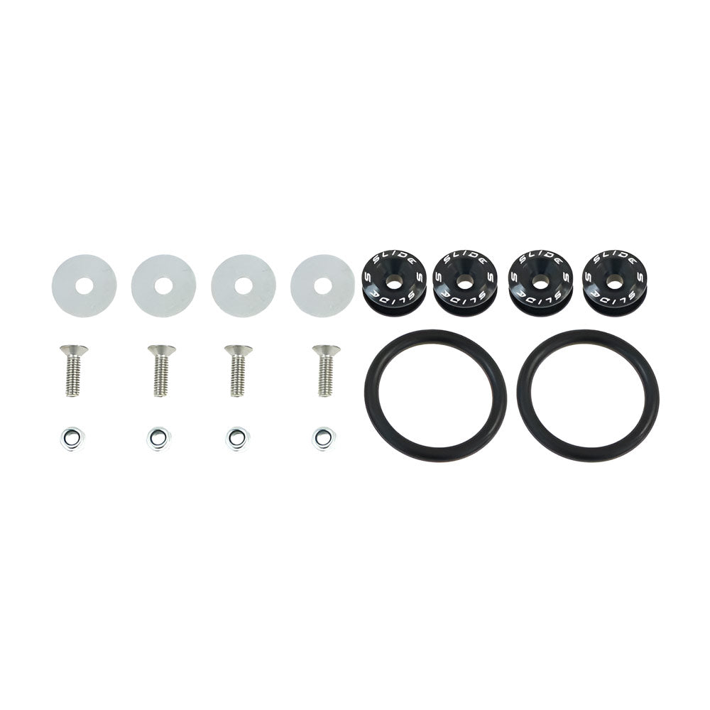SLIDE Bumper Schnellverschluss Stossstangenbefestigung Quick Release schwarz Universal (Aluminium)