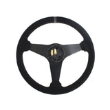 SLIDE Kaido Race DS Sportlenkrad Wildleder schwarz (flach geschüsselt)