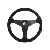 SLIDE Kaido Race KS Sportlenkrad Wildleder schwarz (flach geschüsselt)