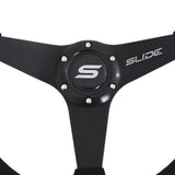 SLIDE Kaido Race XS Sportlenkrad Wildleder schwarz (flach geschüsselt)